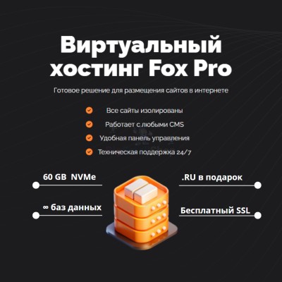 Мощный хостинг Fox Pro быстрый и недорогой - купить в Партизане